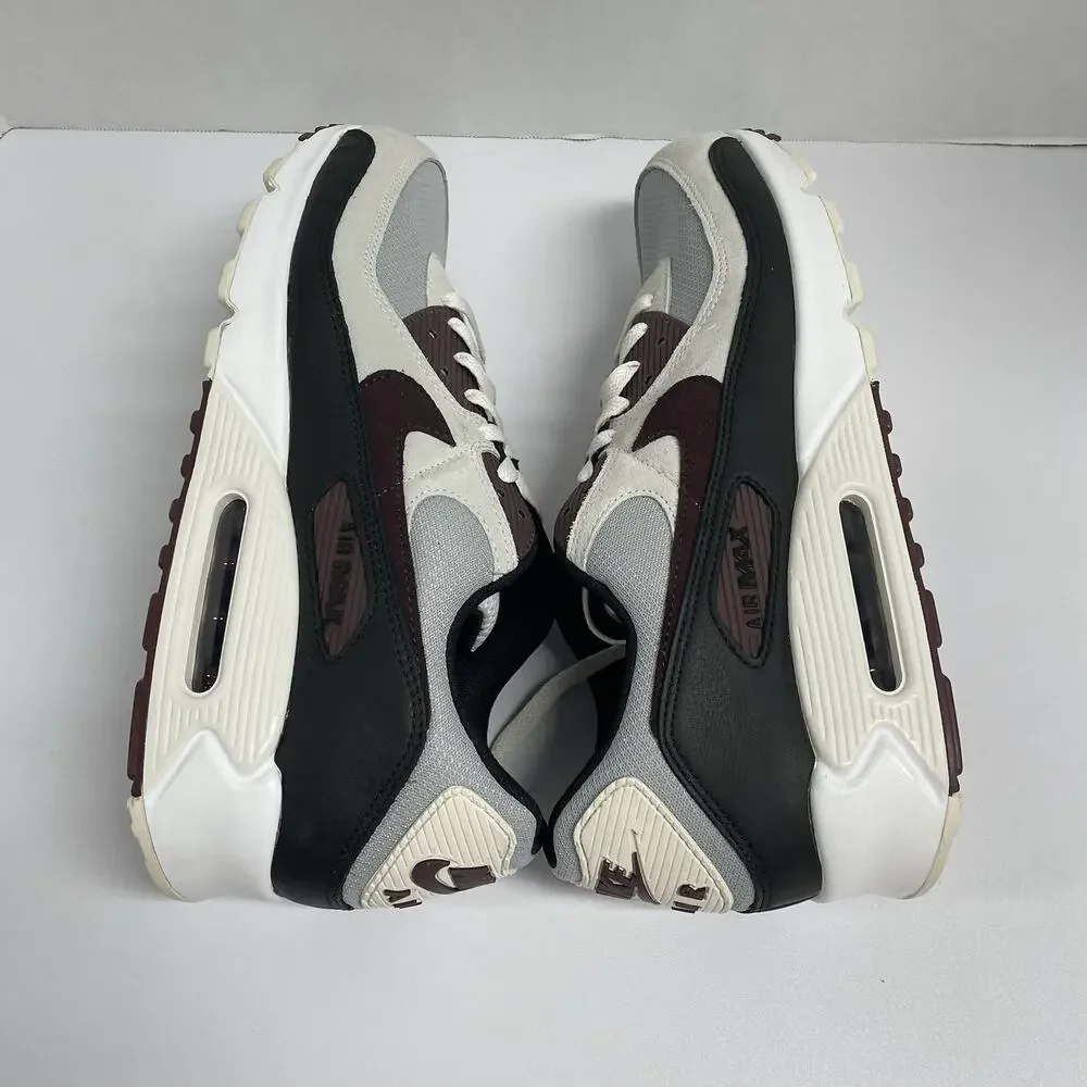 Nike Air Max 90 Burgundy Crush DQ4071 004 Size 15 Men White Grey Red Black Shoe